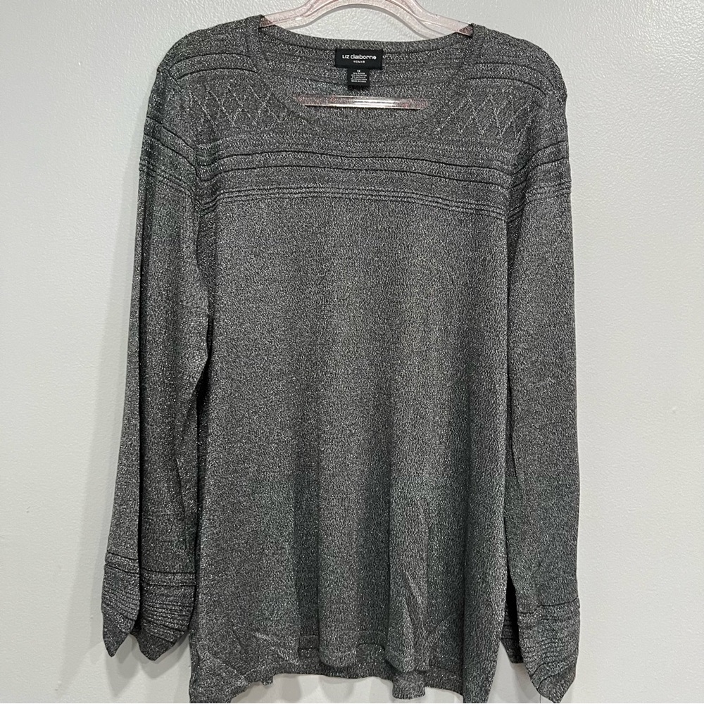 Liz Claiborne‎ woman knit sweatshirt size 1X